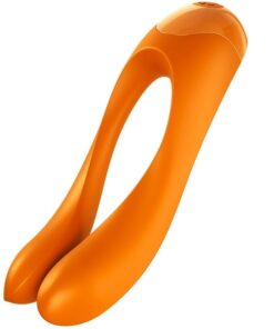 SATISFYER CANDY CANE FINGER VIBRATOR ORANGE