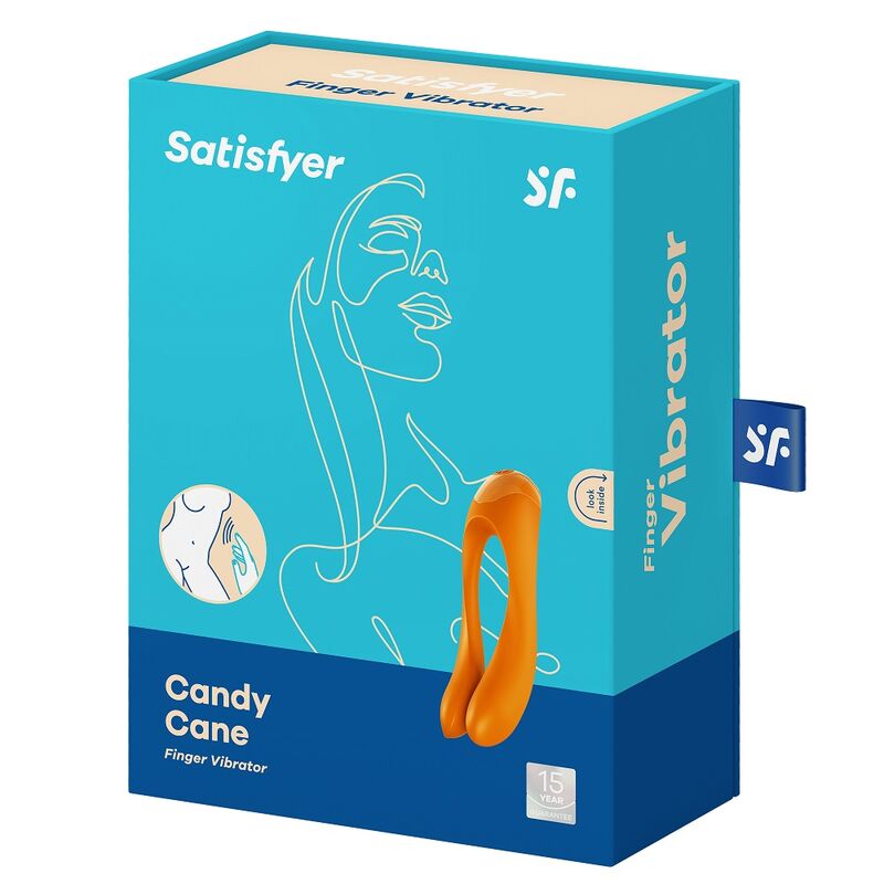 SATISFYER CANDY CANE FINGER VIBRATOR BLACK - Image 2