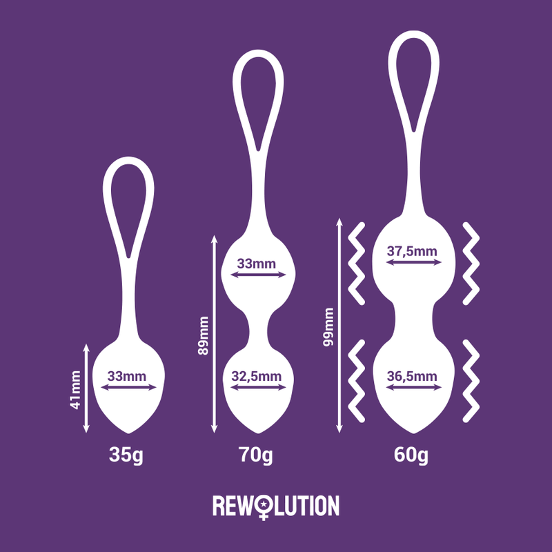 REWOLUTION - REWOBEADS VIBRATING BALLS REMOTE CONTROL WITH WATCHME TECHNOLOGY - Image 3