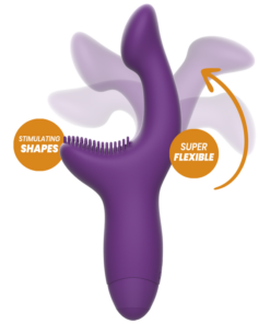 Alternative view of REWOLUTION - REWOKISS VIBRATOR POINT TO STIMULATOR