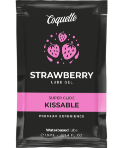 COQUETTE CHIC DESIRE - STRAWBERRY WATER BASED KISSABLE LUBRICANT POCKET 10 ML