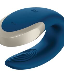 Alternative view of SATISFYER - DOUBLE LOVE LUXURY PARTNER VIBRATOR BLUE
