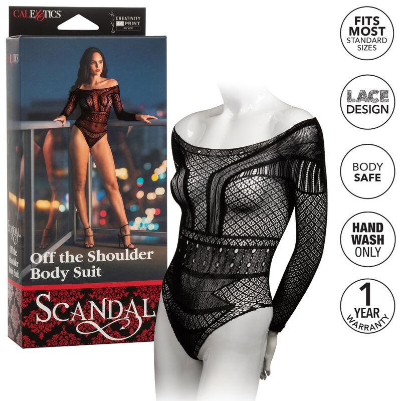 CALEXOTICS - SCANDAL SHOULDER BODY SUIT ONE SIZE - Image 4