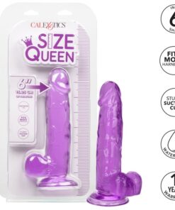 Alternative view of CALEXOTICS - SIZE QUEEN DILDO PURPLE 15.3 CM