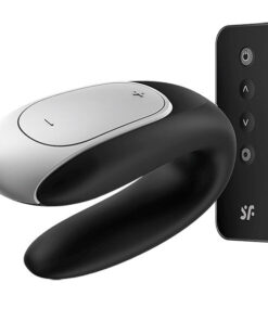 Alternative view of SATISFYER - DOUBLE FUN PARTNER VIBRATOR BLACK