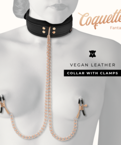 Alternative view of COQUETTE CHIC DESIRE - FANTASY NIPPLE CLAMP NECKLACE WITH NEOPRENE LINING