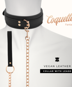 Alternative view of COQUETTE CHIC DESIRE - FANTASY VEGAN LEATHER COLLAR WITH NEOPRENE LINING