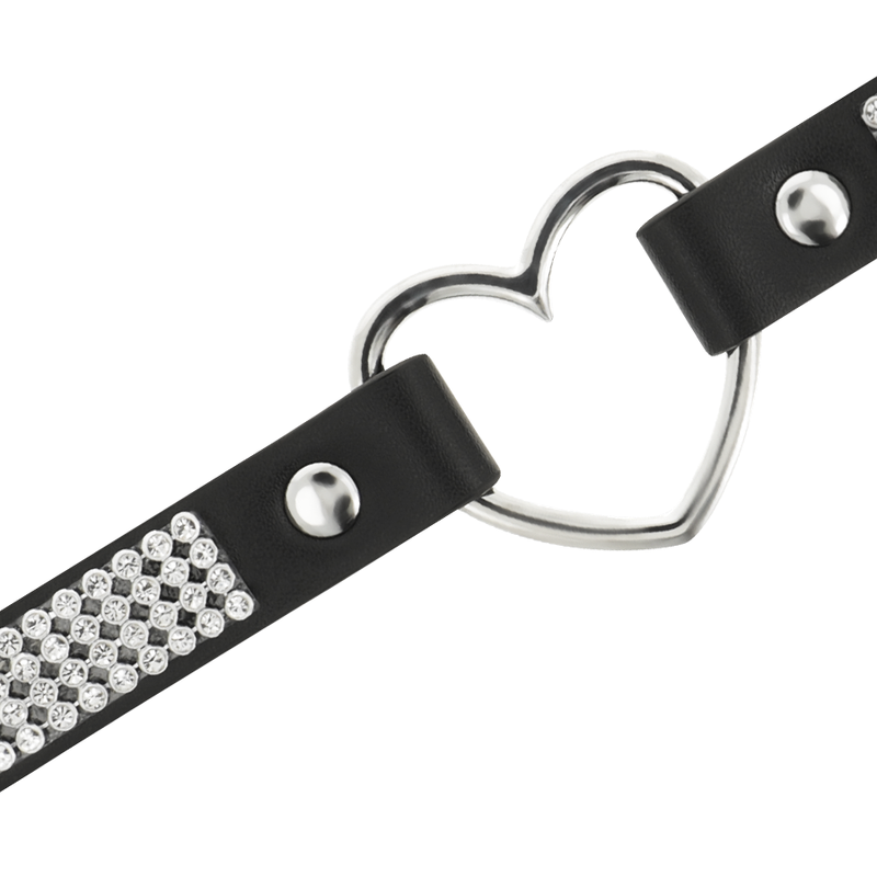 COQUETTE CHIC DESIRE - VEGAN LEATHER CHOKER WITH HEART - Image 4