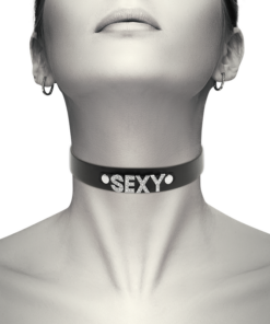 Alternative view of COQUETTE CHIC DESIRE - SEXY VEGAN LEATHER CHOKER