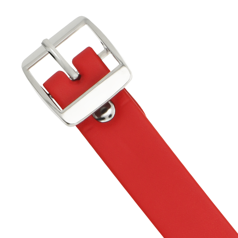 COQUETTE CHIC DESIRE - RED VEGAN LEATHER NECKLACE WOMAN FETISH ACCESSORY - Image 4