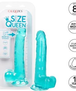 Alternative view of CALEXOTICS - SIZE QUEEN DILDO BLUE 20.3 CM