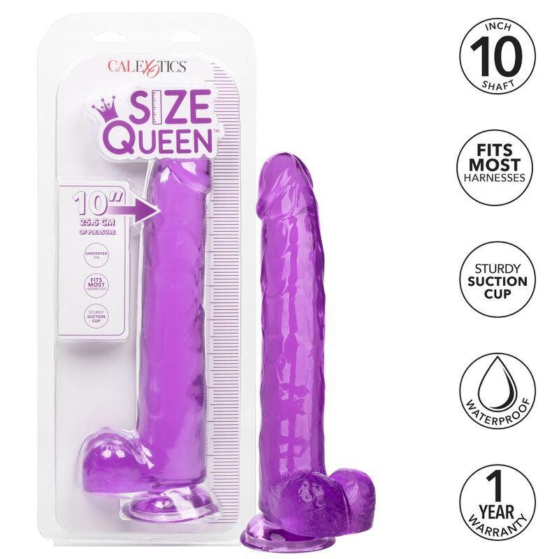 CALEXOTICS - SIZE QUEEN DILDO PURPLE 25.5 CM - Image 2