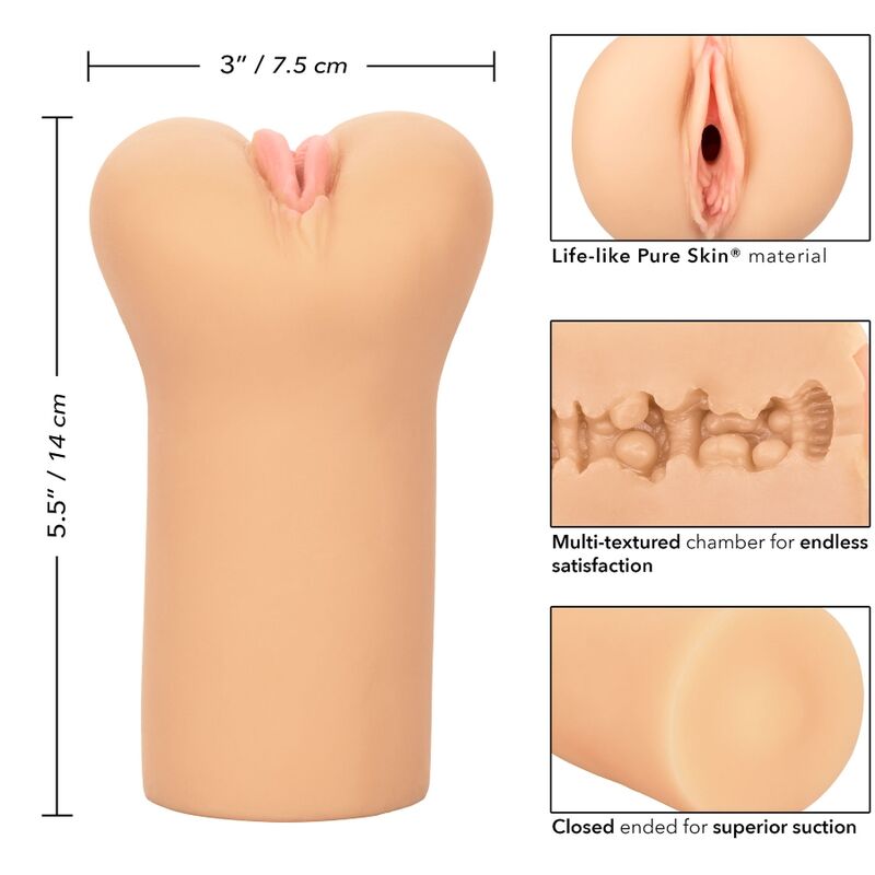 CALEXOTICS - BOUNDLESS VULVA STROKER LIGHT SKIN - Image 5
