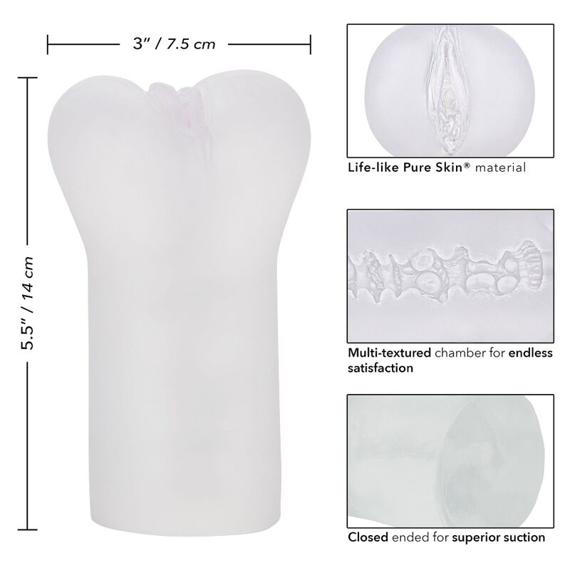 CALEXOTICS - BOUNDLESS VULVA STROKER TRANSPARENT - Image 4