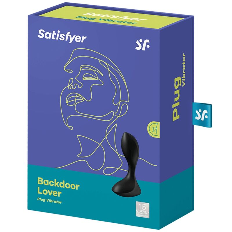 SATISFYER - BACKDOOR LOVER VIBRATING PLUG BLACK - Image 4