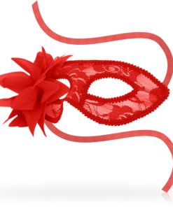 Alternative view of OHMAMA - MASKS MASKS WITH LACE AND RED FLOWER