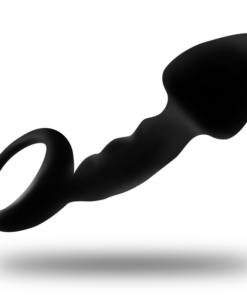 OHMAMA - RIBBED ANAL PLUG WITH RING