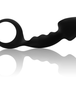 Alternative view of OHMAMA - RIBBED ANAL PLUG WITH RING