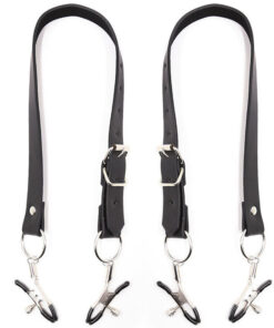 OHMAMA FETISH - CLITORIS CLAMPS WITH LEG STRAPS