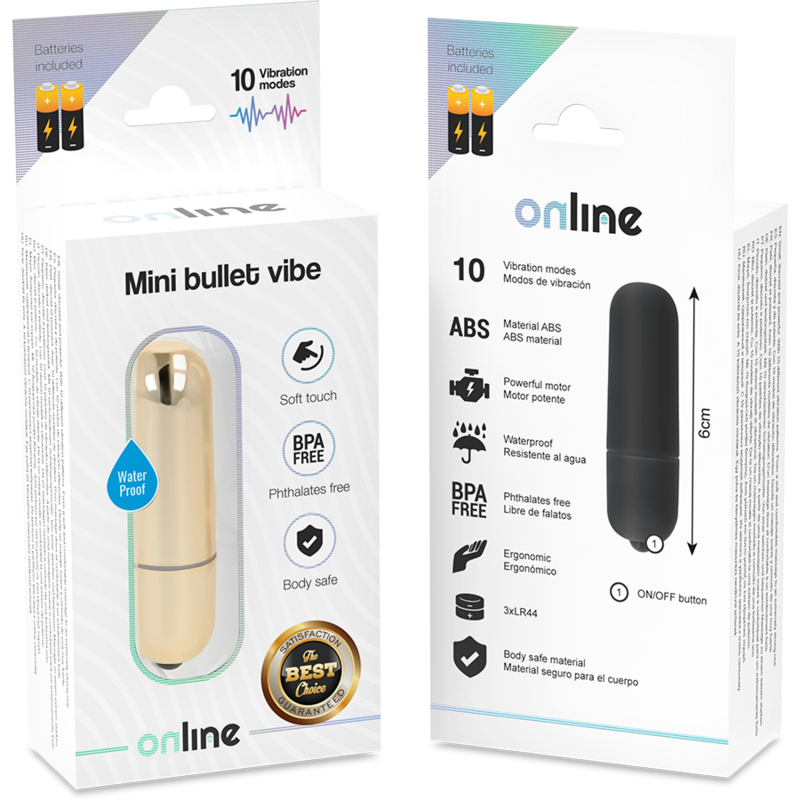 ONLINE - MINI BULLET VIBE GOLDEN - Image 4