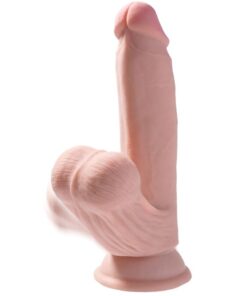 KING COCK - PLUS 3D DILDO SWINGING BALLS 15.2 CM LIGHT SKIN