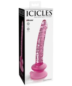 Alternative view of ICICLES - N. 86 GLASS DILDO WITH SUCTION CUP