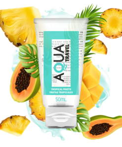 AQUA TRAVEL - FLAVOUR WATERBASED LUBRICANT TROPICAL FRUITS - 50 ML