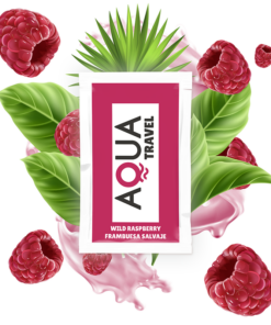 AQUA TRAVEL - WILD RASPBERRY FLAVOUR WATERBASED LUBRICANT 6 ML