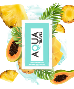 AQUA TRAVEL - TROPICAL FRUITS FLAVOUR WATERBASED LUBRICANT 6 ML