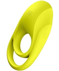SATISFYER - SPECTACULAR DUO RING VIBRATOR YELLOW