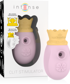 INTENSE - CLITORIS STIMULATOR 10 SUCTION AND LICKING MODES - PINK