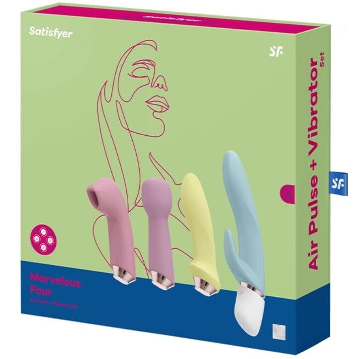 SATISFYER - MARVELOUS FOUR VIBRATOR AIR PULSE SET - Image 2