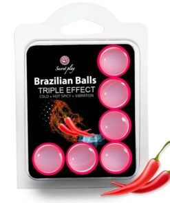 SECRETPLAY - SET 6 BRAZILIAN BALLS TRIPLE EFFECT