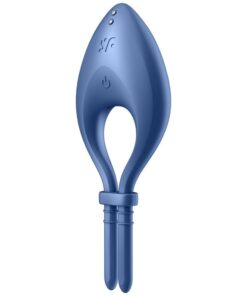 SATISFYER - BULLSEYE RING VIBRATOR APP BLUE