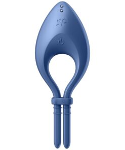 Alternative view of SATISFYER - BULLSEYE RING VIBRATOR APP BLUE