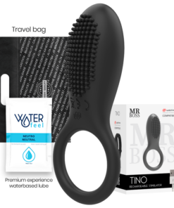 Alternative view of MR BOSS - TINO STIMULATING RING + WATCHME REMOTE CONTROL