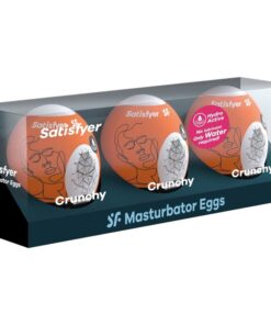 Alternative view of SATISFYER - 3 MASTURBATOR EGGS NAUGHTY, SAVAGE  CRUNCHY