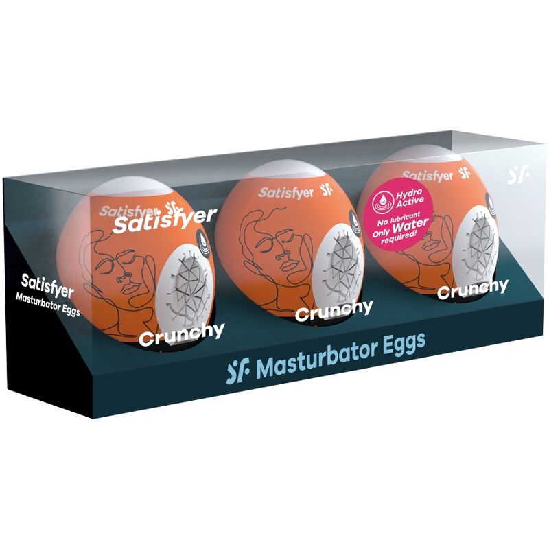 SATISFYER - 3 MASTURBATOR EGGS CRUNCHY - Image 2