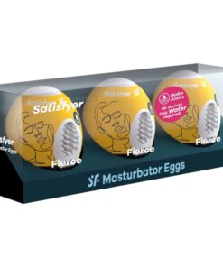 Alternative view of SATISFYER - 3 MASTURBATOR EGGS FIERCE
