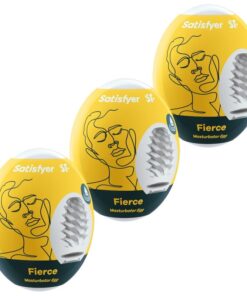 SATISFYER - 3 MASTURBATOR EGGS FIERCE