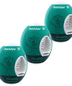 SATISFYER - 3 MASTURBATOR EGGS NAUGHTY