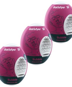 SATISFYER - 3 MASTURBATOR EGGS BUBBLE