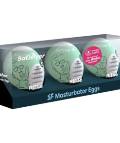 Alternative view of SATISFYER - 3 MASTURBATOR EGGS RIFFLE