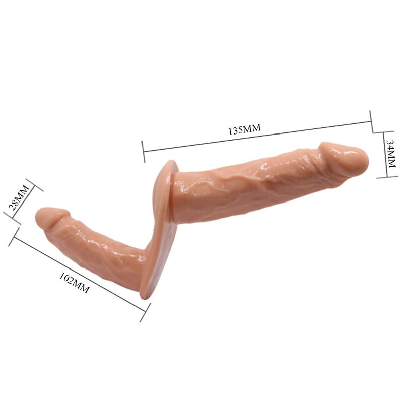 BAILE - ULTRA PASSIONATE DOUBLE DILDOS WITH HARNESS - Image 3