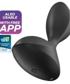 SATISFYER - SWEET SEAL VIBRATING PLUG APP BLACK