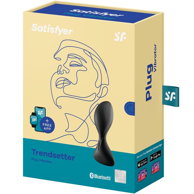 SATISFYER TRENDSETTER VIBRATING PLUG APP - GREEN - Image 4