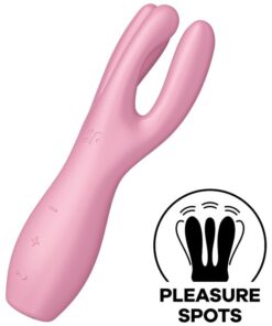 Alternative view of SATISFYER THREESOME 3 VIBRATOR - PINK