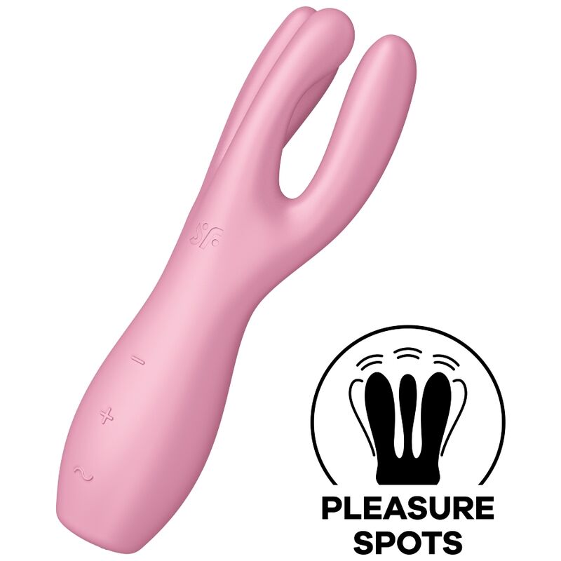 SATISFYER THREESOME 3 VIBRATOR - PINK - Image 2