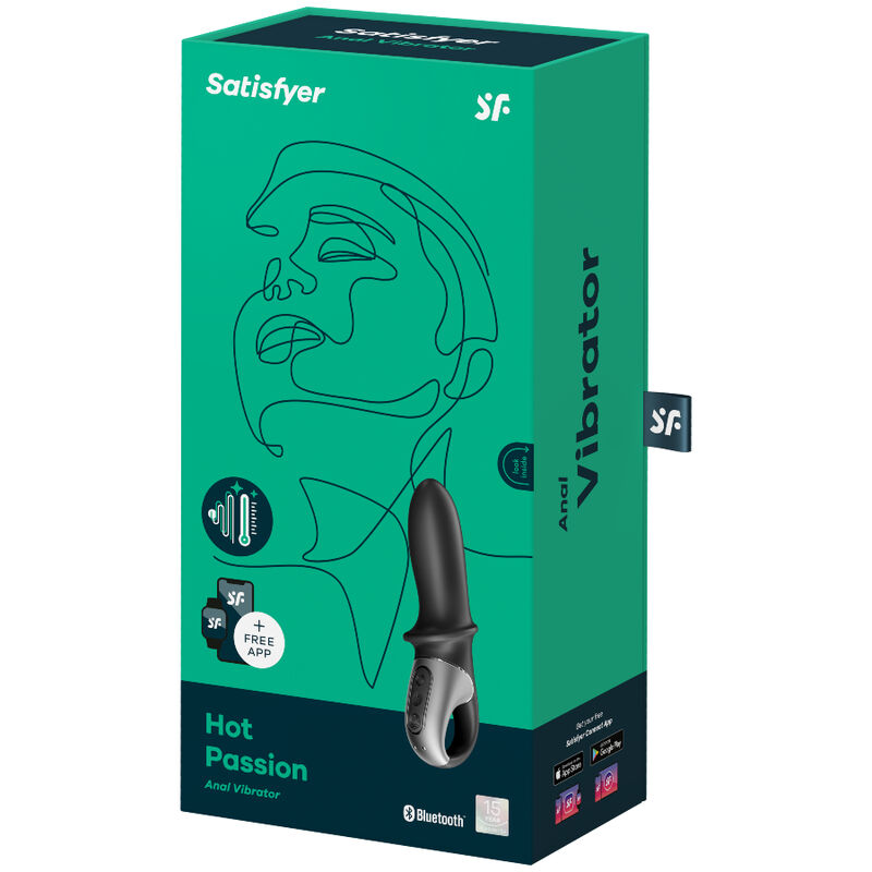SATISFYER - HOT PASSION ANAL VIBRATOR APP BLACK - Image 4