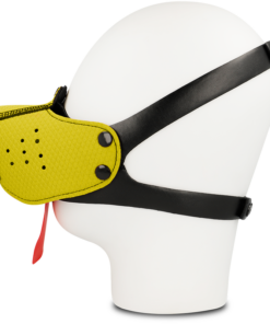 Alternative view of OHMAMA FETISH DOG MUZZLE - YELLOW
